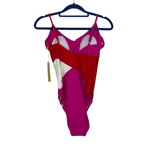 Summersalt Women's One Piece Swimsuit - Red, Pink, and White - Picture 4 of 10